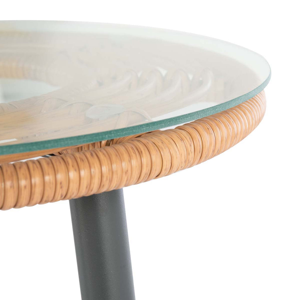 Safavieh Berlen 3Pc Lounger Set - Natural / Navy