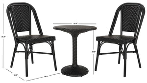 Daria 3 Piece Bistro Set  | Safavieh - PAT9504