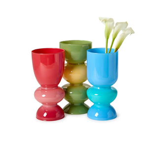 Set of 3 Mixed Colored Glass Vases | Tozai Home - PEH027-S3