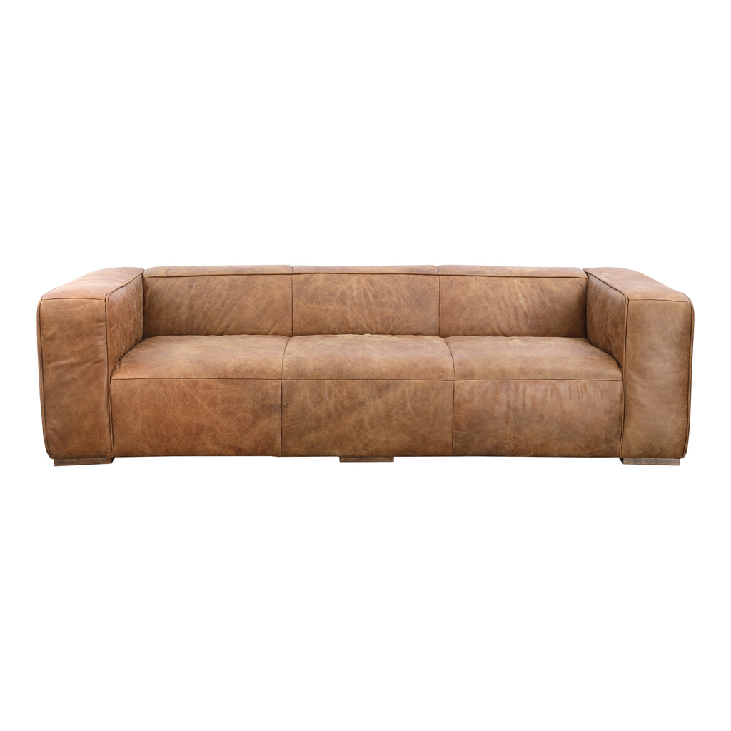 Bolton Sofa Open Road Brown Leather | Moe's Furniture - PK-1008-14