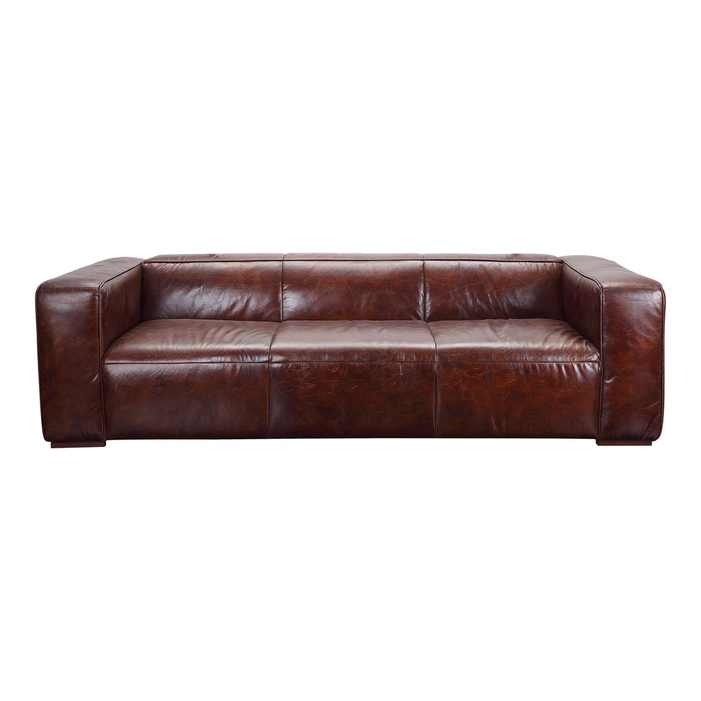 Bolton Sofa Dark Brown Leather | Moe's Furniture - PK-1008-20
