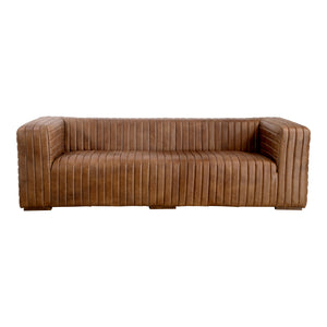 Castle Sofa Open Road Brown Leather | Moe's Home Collection - PK-1009-14