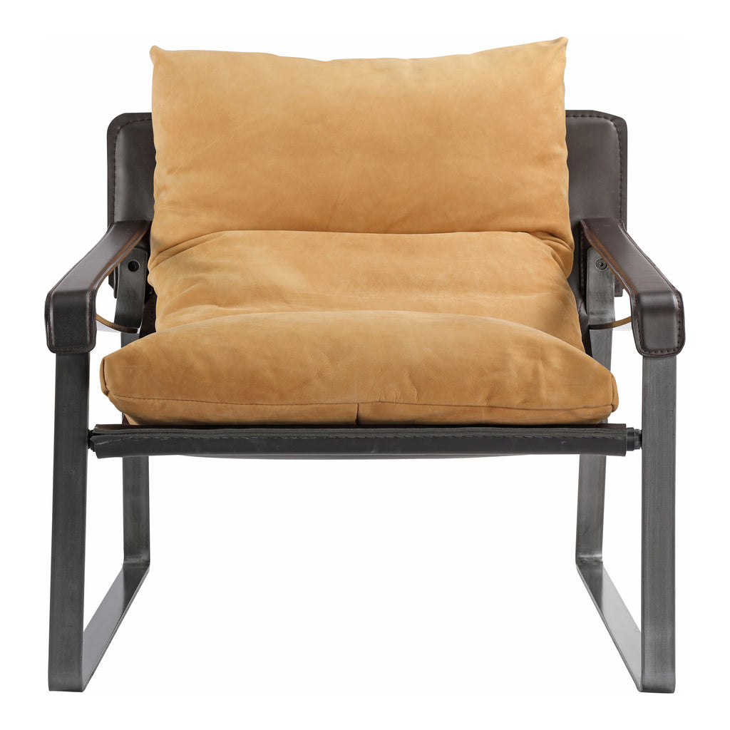 Connor Club Chair Sunbaked Tan Leather | Moe's Furniture - PK-1044-40