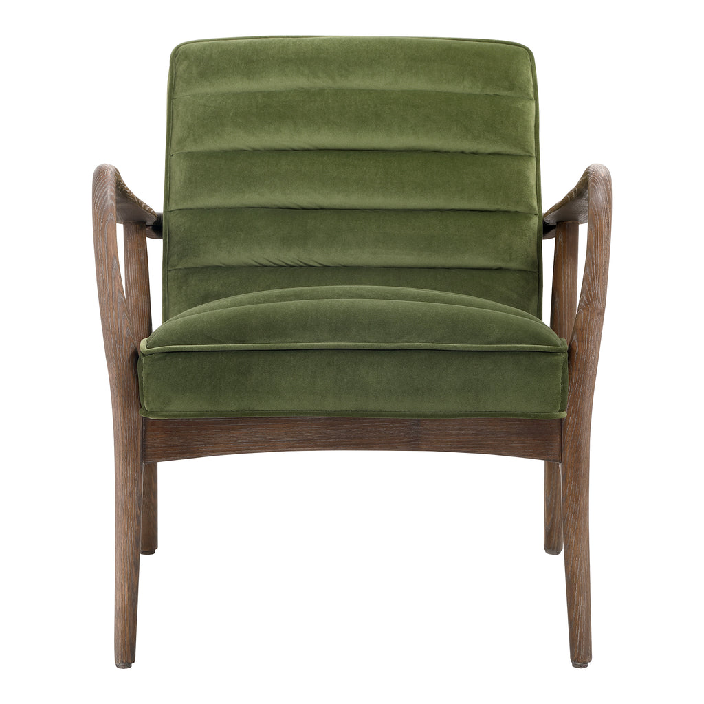 Anderson Arm Chair Dark Ivy Velvet | Moe's Furniture - PK-1098-27