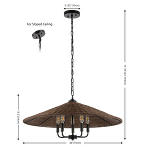 Palmera Five-Light Pendant | Safavieh - PND4211