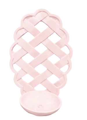 Pink Lattice Sconce