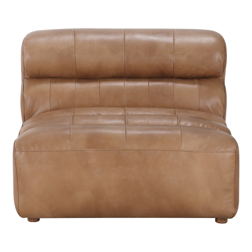 Ramsay Leather Slipper Chair Tan | Moe's Furniture - QN-1009-40