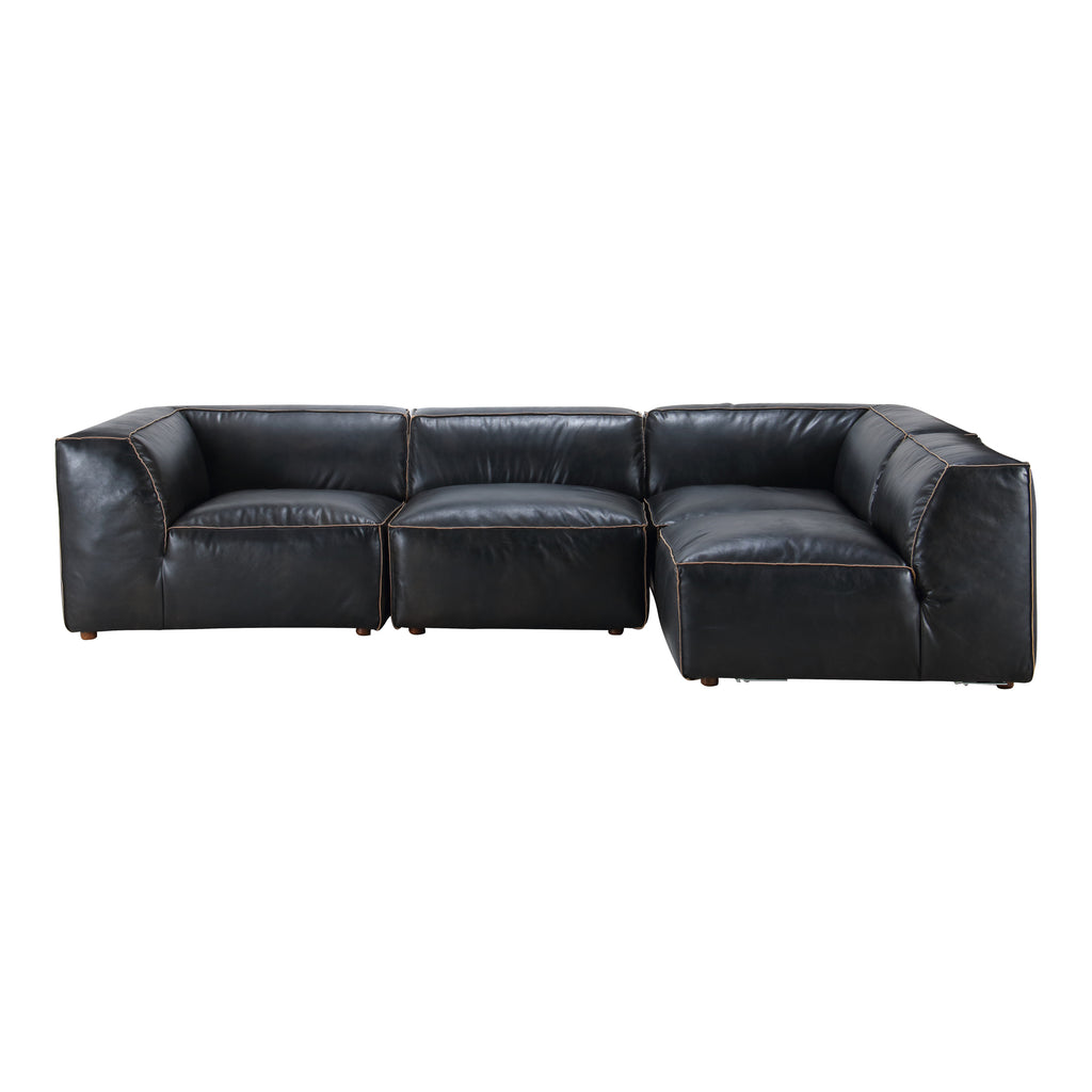 Luxe Signature Modular Sectional Antique Black | Moe's Furniture - QN-1022-01