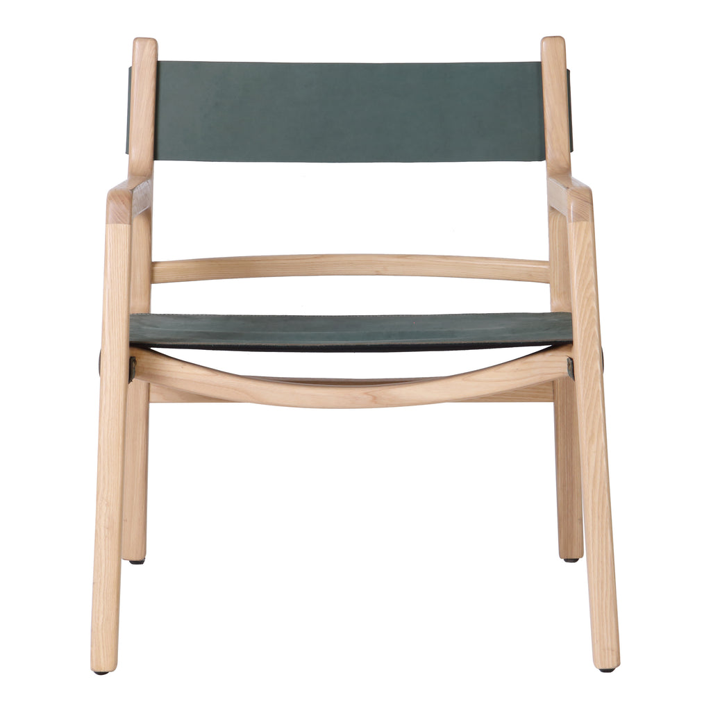 Kolding Chair Seagrass Green Leather | Moe's Furniture - QN-1028-27