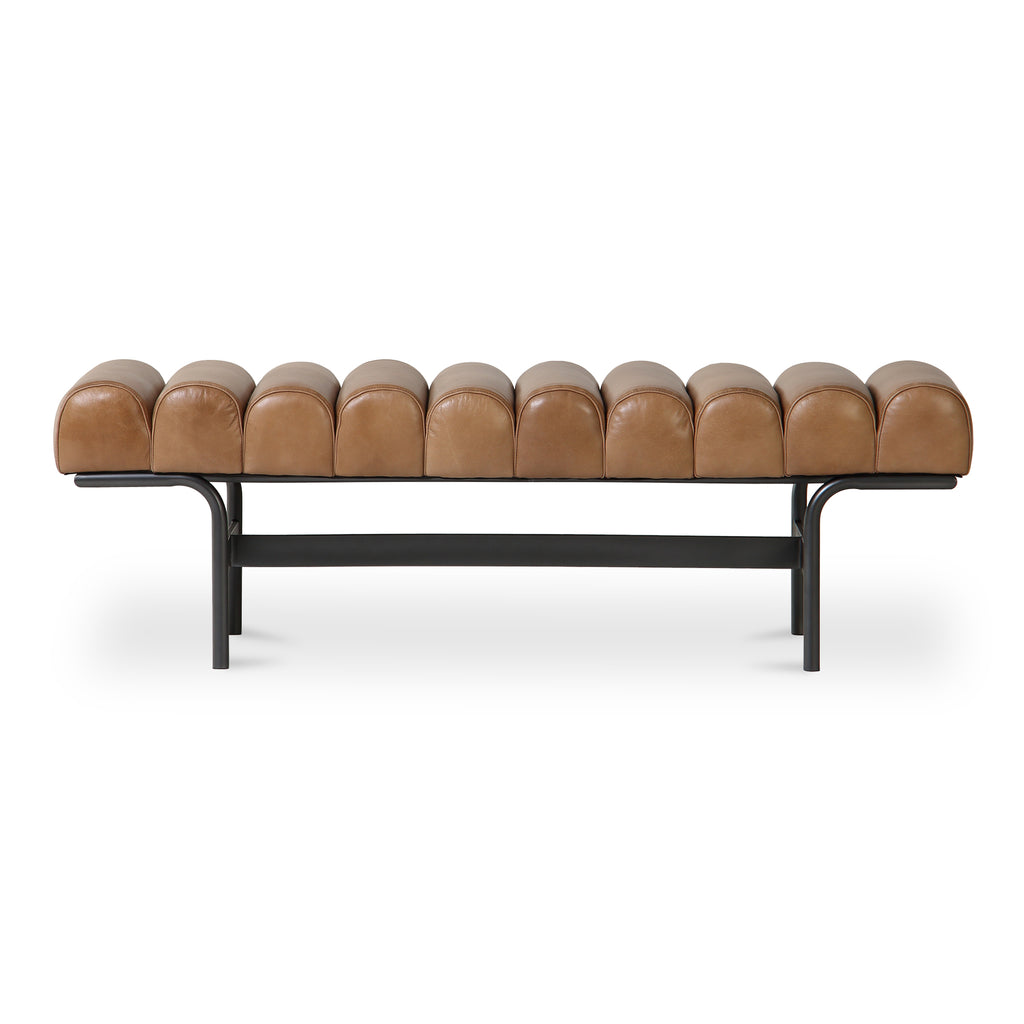 Harrison Bench Tan | Moe's Furniture - QN-1031-03