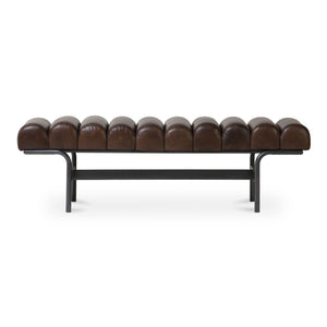 Harrison Bench Dark Brown | Moe's Home Collection - QN-1031-20