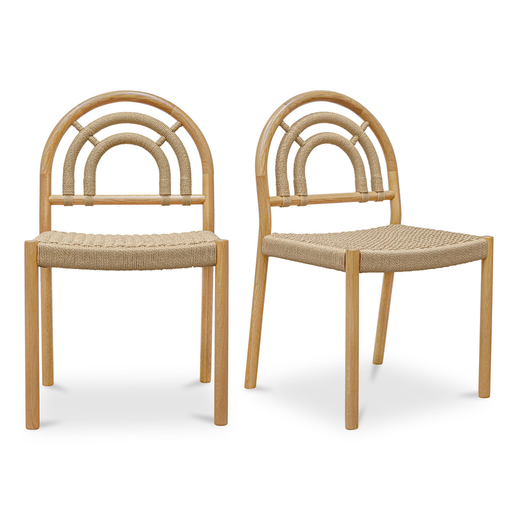 Avery Dining Chair Natural-Set Of Two | Moe's Furniture - QO-1001-24