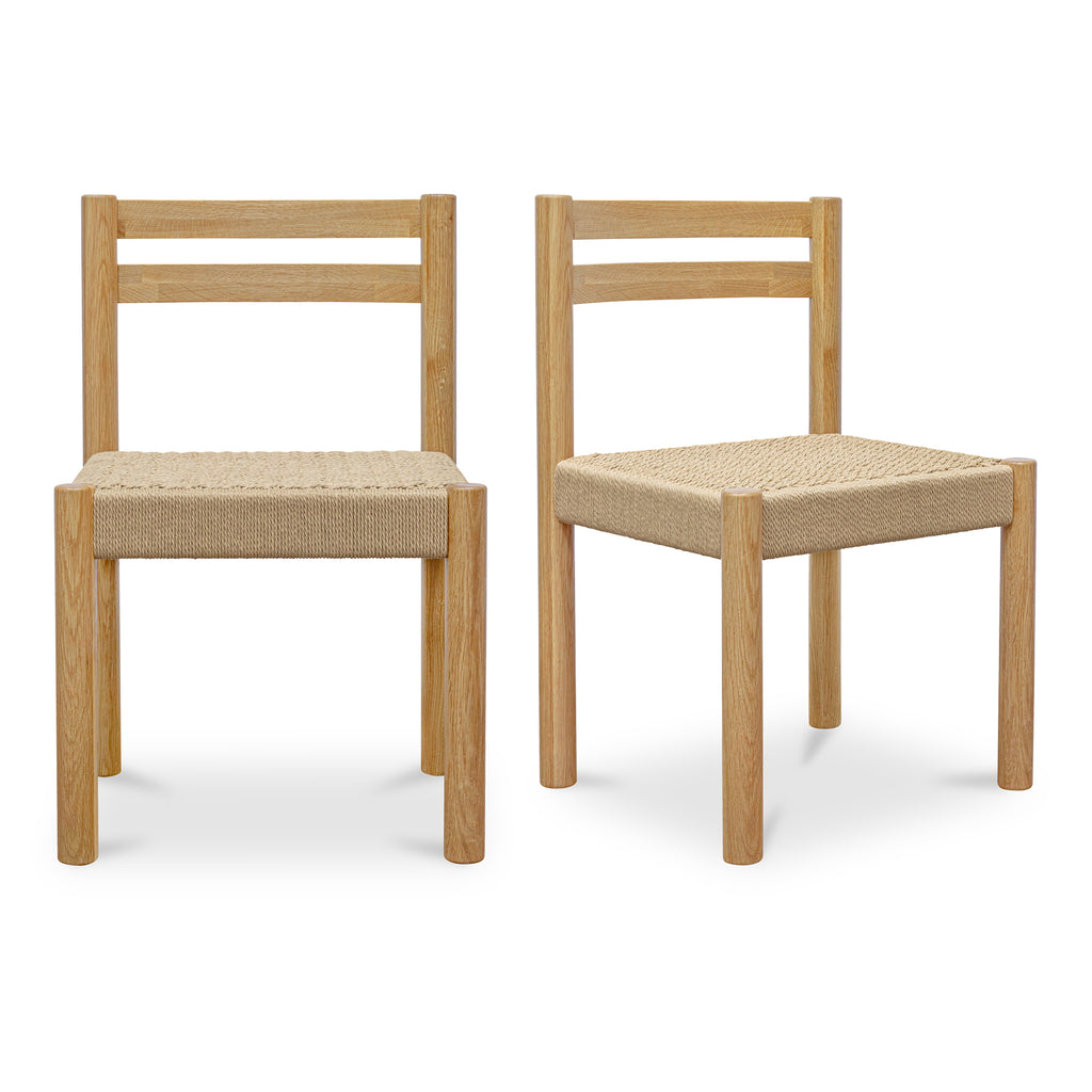 Finn Dining Chair Natural-Set Of Two | Moe's Furniture - QO-1004-24