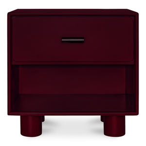 Jolene Nightstand Deep Red | Moe's Home Collection - QO-1013-06