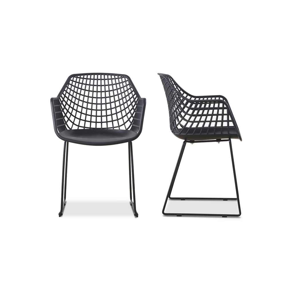 Honolulu Chair Black-Set Of Two | Moe's Furniture - QX-1007-02