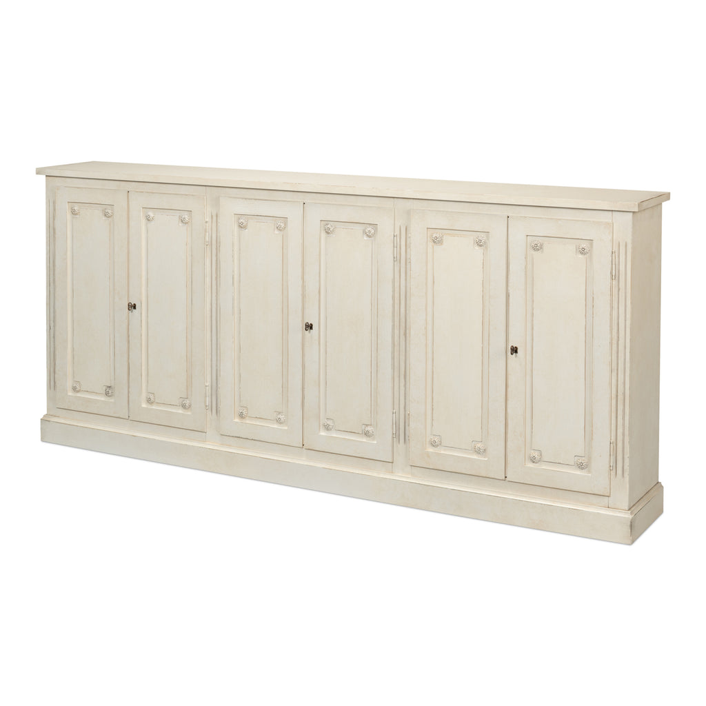 Bellagio Sideboard 96" White/White | Sarreid Ltd - R061-37