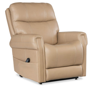 Carroll Power Recliner with Power Headrest, Lumbar & Lift - Beige | Hooker Furniture - RC603-PHLL4-082