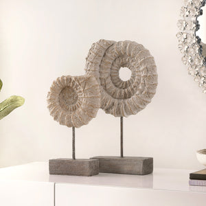Lena Set Of 2 Conch Shell Table Decor | Safavieh - RDC1207