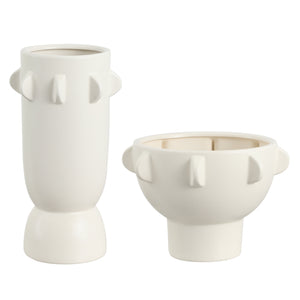 Amias Ceramic Tab Vase Set Of 2 | Safavieh - RDC4047
