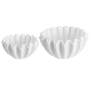 Leni Ruffle Ceramic Vase Set 2 | Safavieh - RDC4056