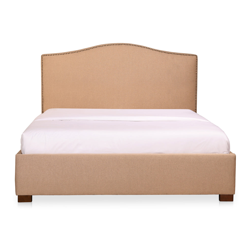 Zale Queen Bed Oatmeal | Moe's Furniture - RN-1137-34