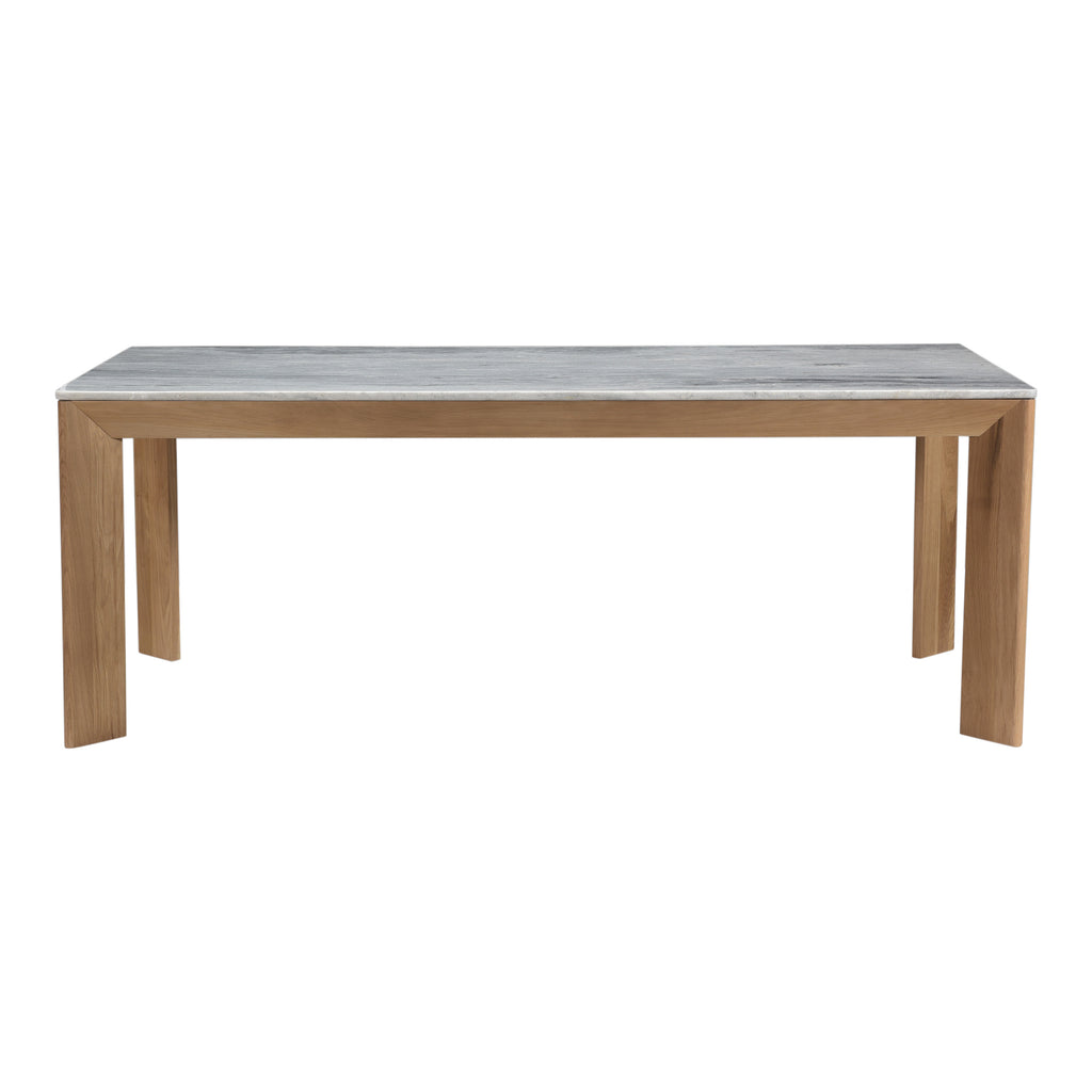 Angle Ashen Grey Marble Dining Table Rectangular Large | Moe's Furniture - RP-1023-18