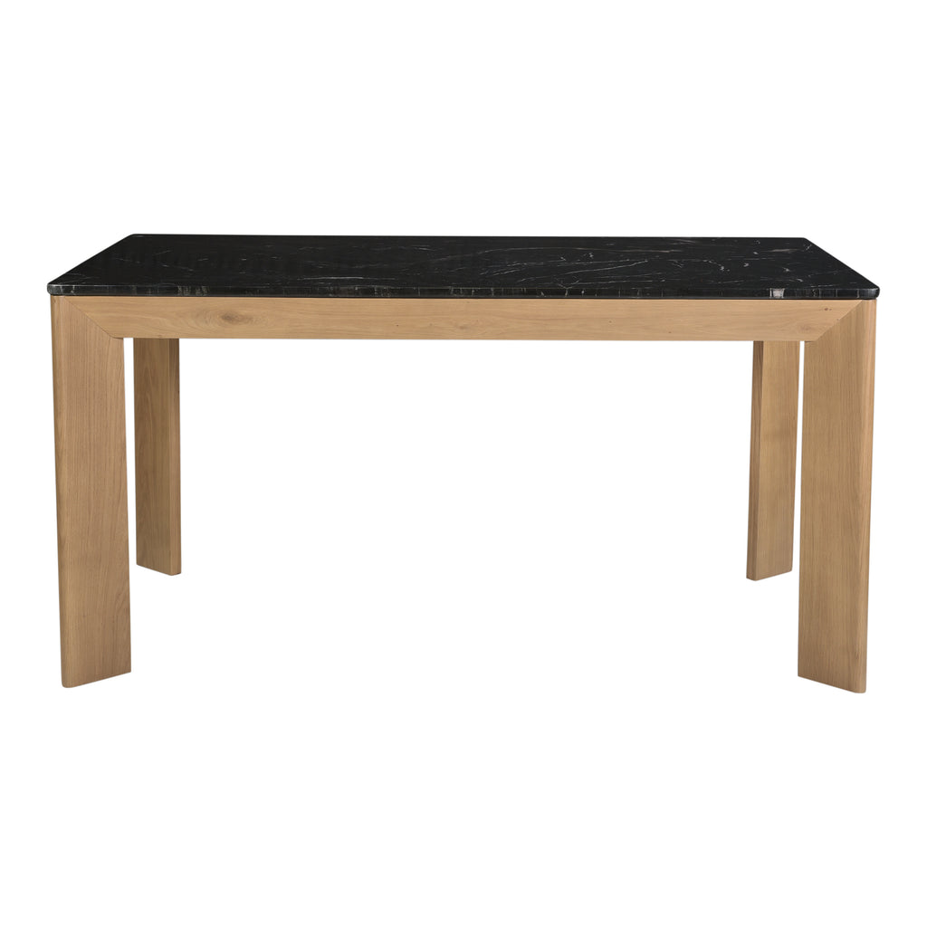 Angle Marble Dining Table Black Rectangular Small | Moe's Furniture - RP-1026-02