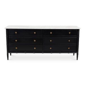 Eleanor 6 Drawer Dresser Black | Moe's Home Collection - RP-1061-02