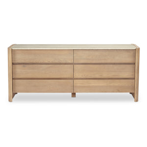 Lane 6 Drawer Dresser Natural | Moe's Home Collection - RP-1069-24
