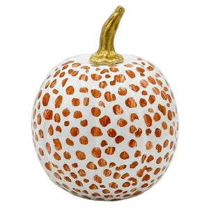 Rusty Red Dotted Pumpkin