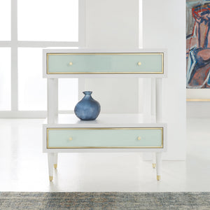 Seaglass Two Tier Nightstand | Modern History - SBT488
