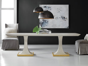 Windward Dbl Ped Dining Table | Modern History - SBT521