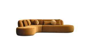 ITZA Chaise Facing Left Sectional Calendula Fabric 3-Piece | Mobital - SEL-ITZA-CALE-3PCS