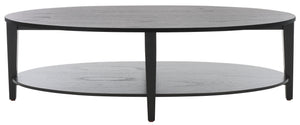 Leonardi Oval Wood Coffee Table | Safavieh Couture – SFV1322