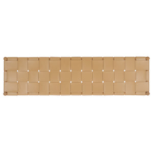 Devnie Woven Leather Bench | Safavieh Couture - SFV1600C