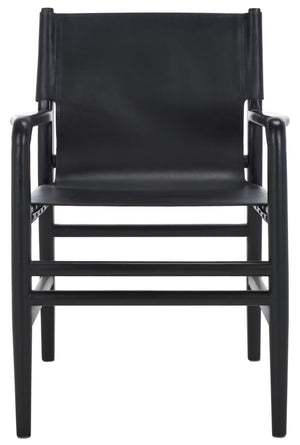 Cassaphina Leather Arm Chair | Safavieh Couture  SFV1609