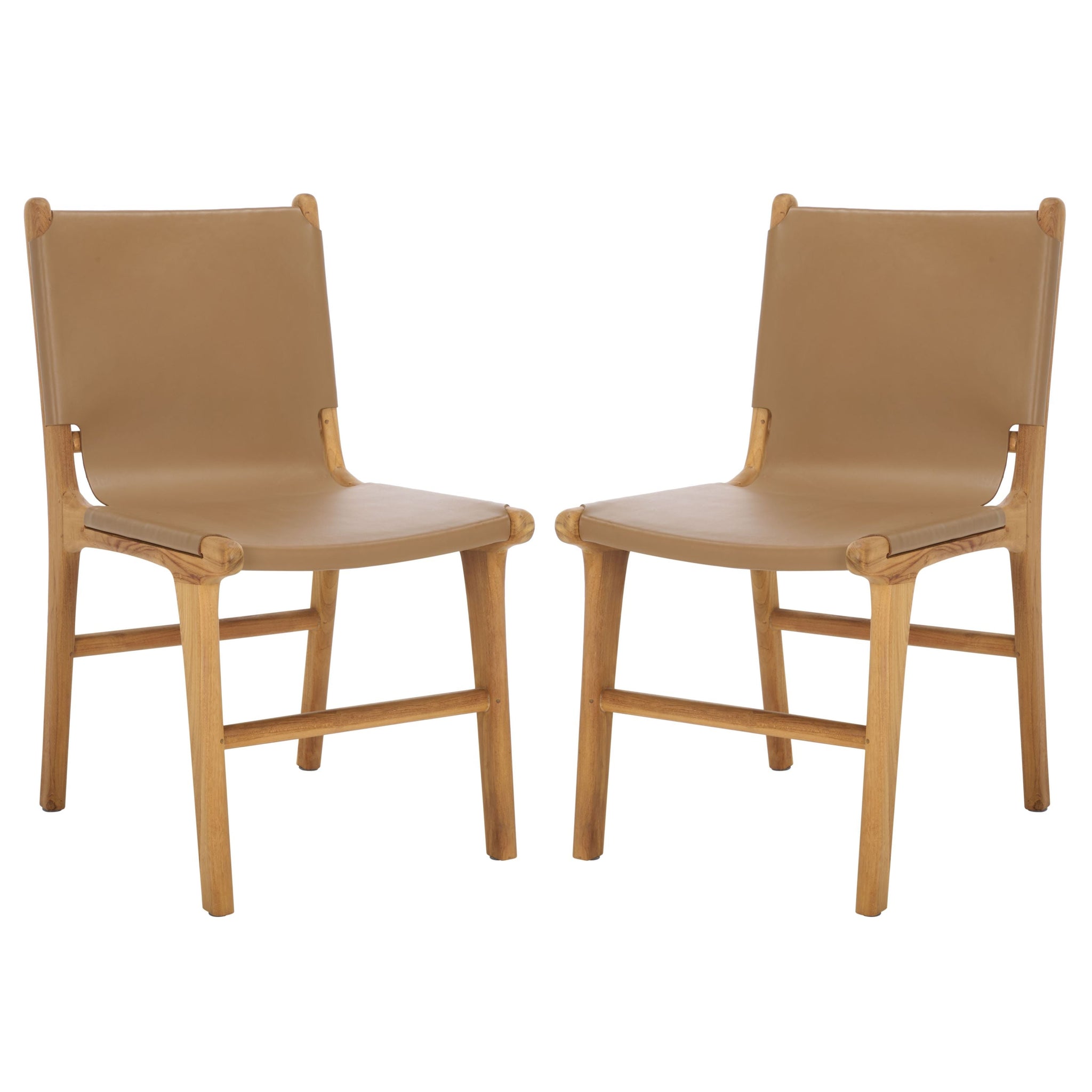 Cassaphina Leather Dining Chair (Set of 2) | Safavieh Couture