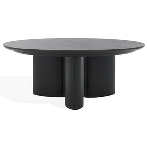 Barnard Round Wood Coffee Table | Safavieh Couture – SFV1703