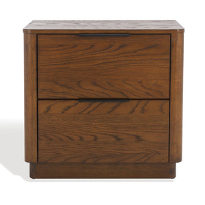 Gabrietta 2 Drawer Wood Nightstand | Safavieh Couture – SFV2142