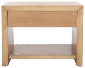 Darnell Wood 1 Drawer Nightstand | Safavieh Couture - SFV2152