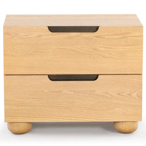 Beethoven Wood 2 Drawer Nightstand | Safavieh Couture – SFV2171