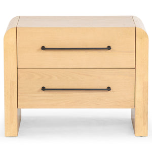 Katrina Wood 2 Drawer Nightstand | Safavieh Couture – SFV2173