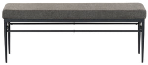 Theabella Linen & Metal Bench | Safavieh Couture – SFV2190