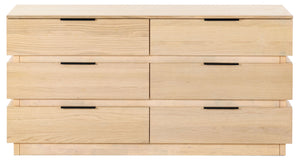 Titus 6 Drawer Stacked Dresser | Safavieh Couture – SFV2199