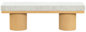 Oneida Boucle Reeded Leg Bench | Safavieh Couture - SFV2215