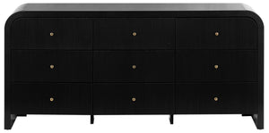 Liabella 9 Drawer Curved Dresser | Safavieh Couture - SFV2218