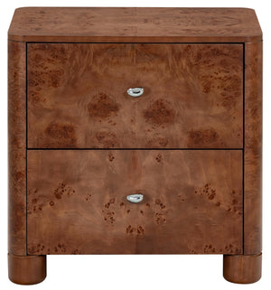 Josephina Burl Wood Nightstand | Safavieh Couture - SFV2248
