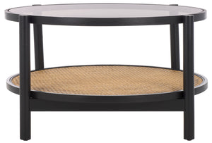 Karyna Rattan & Glass Table | Safavieh Couture – SFV2300