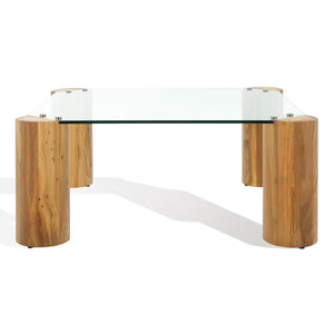 Robbie Square Glass Top Coffee Table | Safavieh Couture – SFV2308