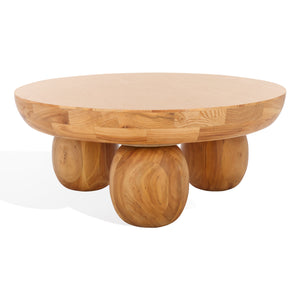 Hayliette Round Wood Coffee Table | Safavieh Couture - SFV2309